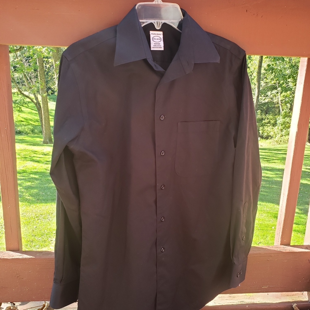 Pronto Uomo Black Dress Shirt